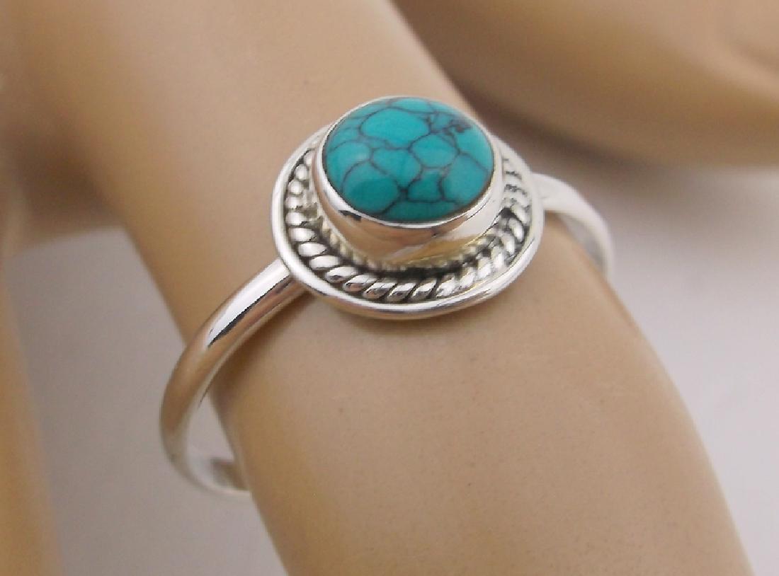 New Sterling Silver Turquoise Ring 8 (1 of 2)
