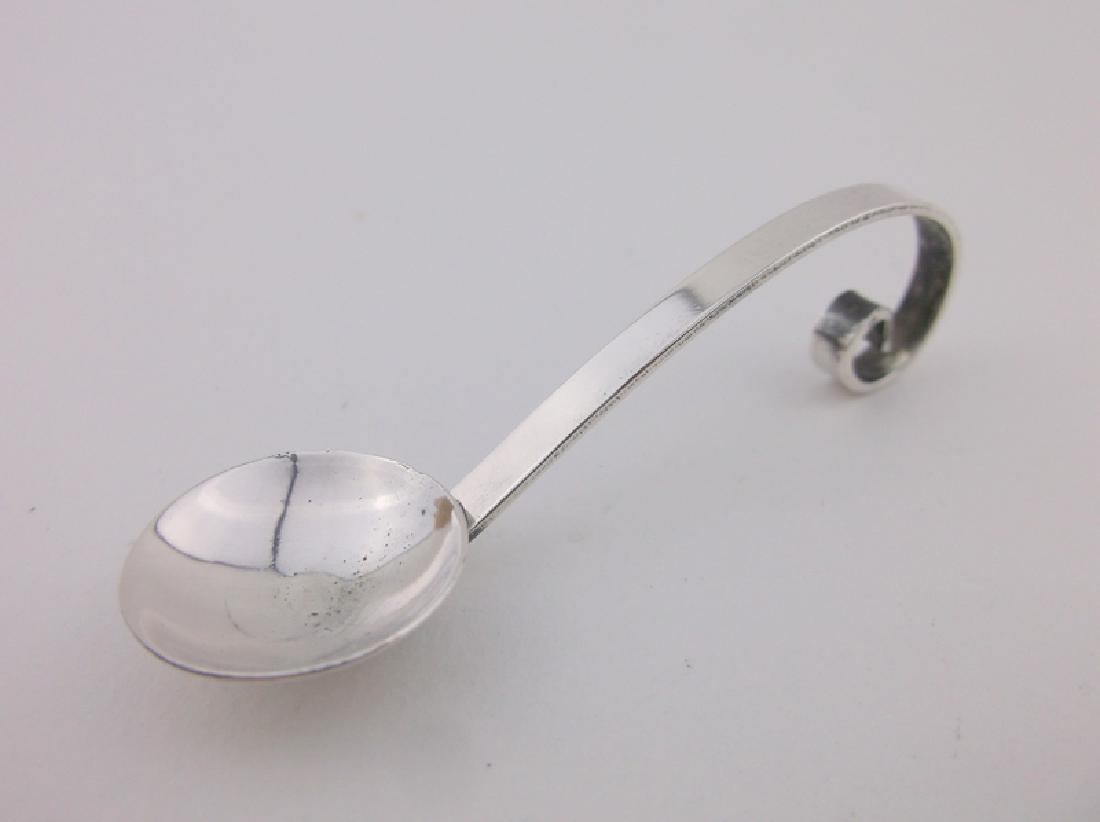 Gorgeous Antique Sterling Silver Salt Spoon (1 of 2)
