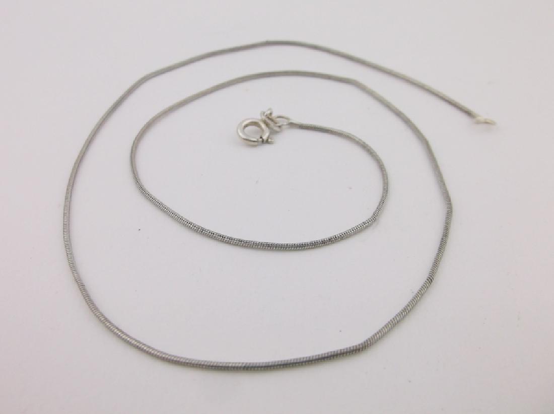 Stunning Sterling Silver Chain Necklace 16": Guaranteed Solid 925 Sterling Silver, in Excellent Condition