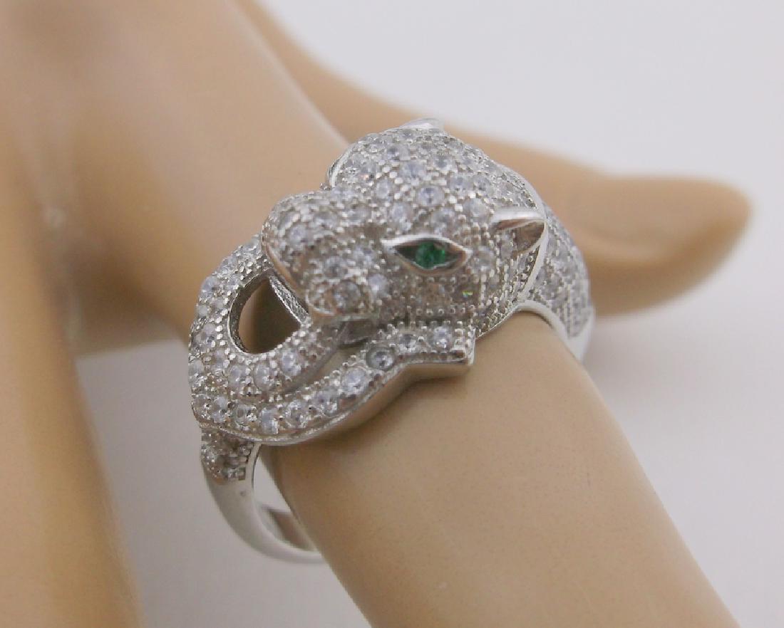 Incredible Sterling Silver Panther Ring 7 (1 of 3)
