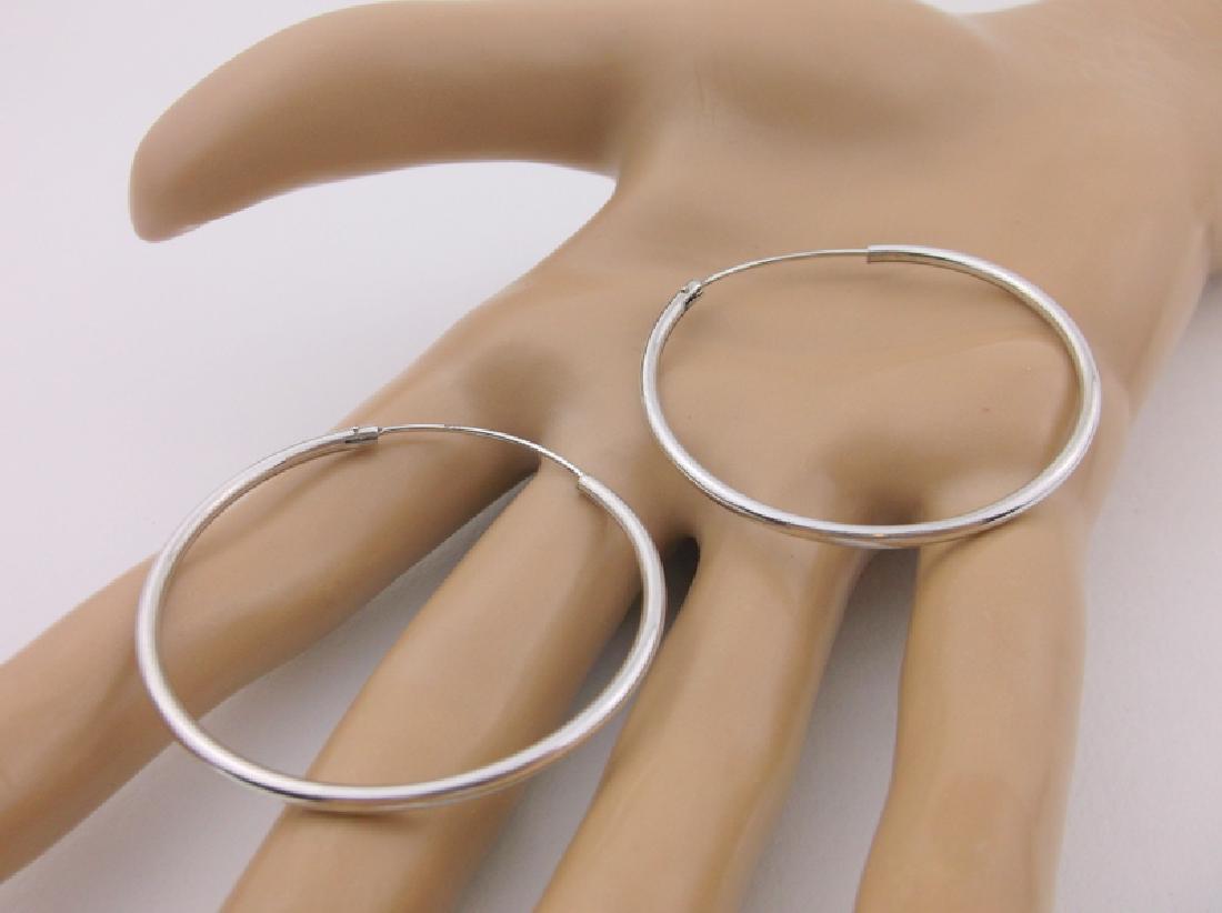 Stunning Sterling Silver Hoop Earrings (1 of 1)