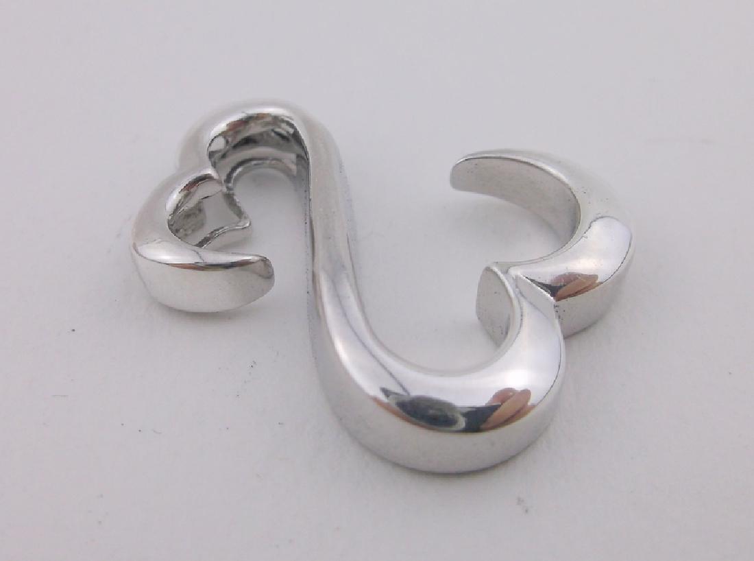 Stunning large Jane Seymour Sterling Heart Pendant: Guaranteed Solid 925 Sterling Silver, in Excellent Condition