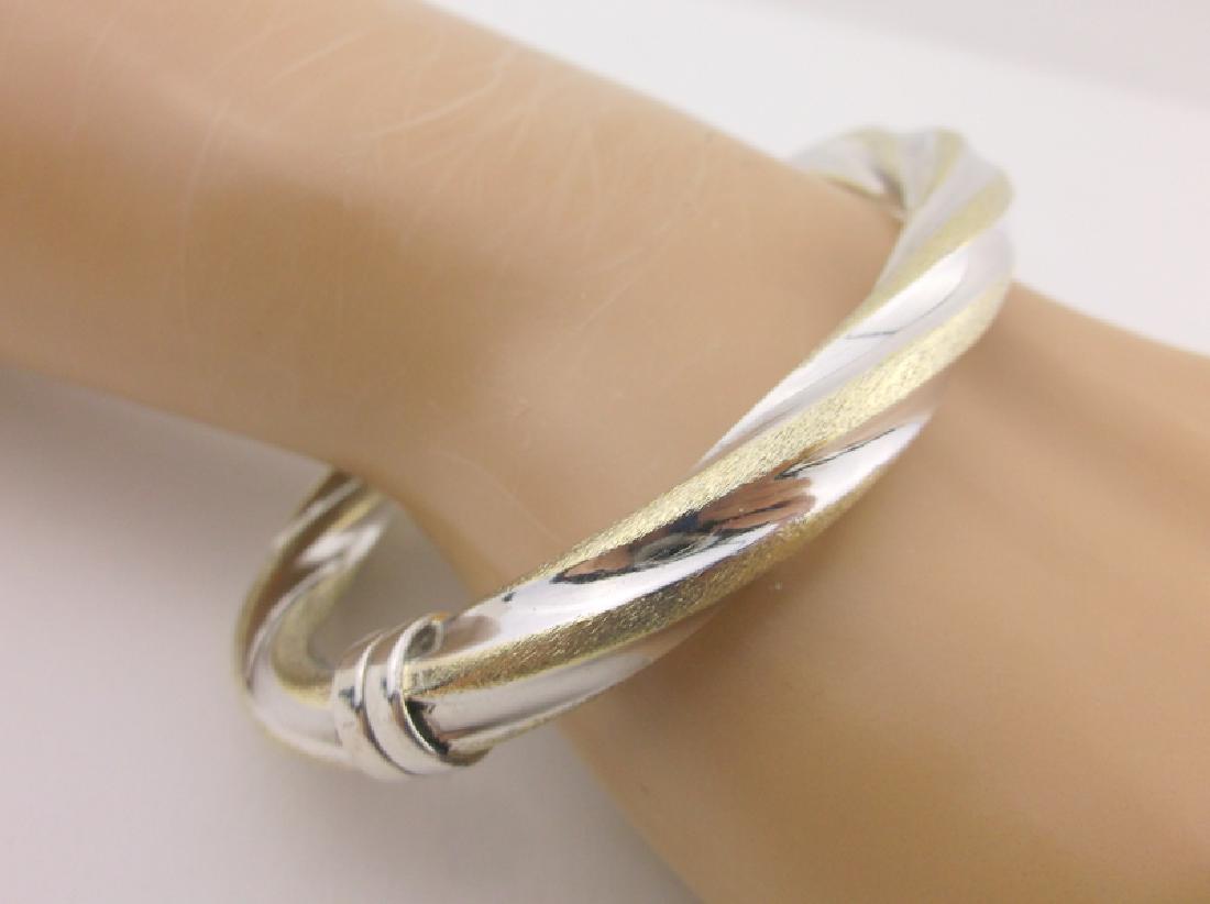 Stunning Heavy Large Sterling Silver Bracelet (1 of 2)