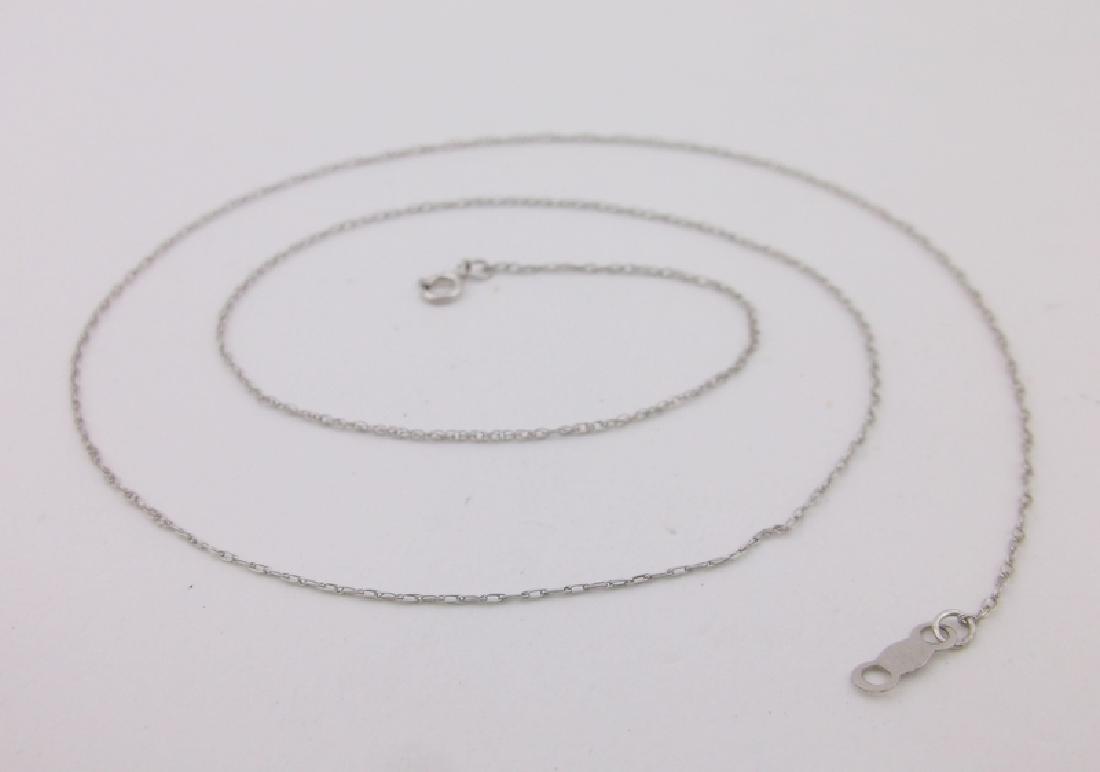 Stunning 14kt White Gold Chain Necklace 18" (1 of 2)