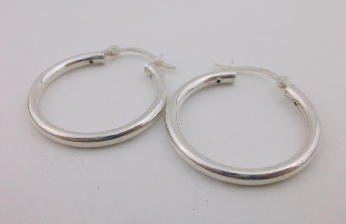 Stunning Sterling Silver Hoop Earrings (1 of 1)