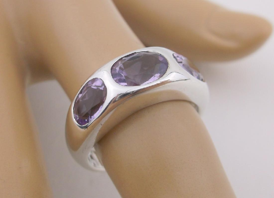 Stunning Sterling Silver 7ct Amethyst Ring 8 (1 of 2)