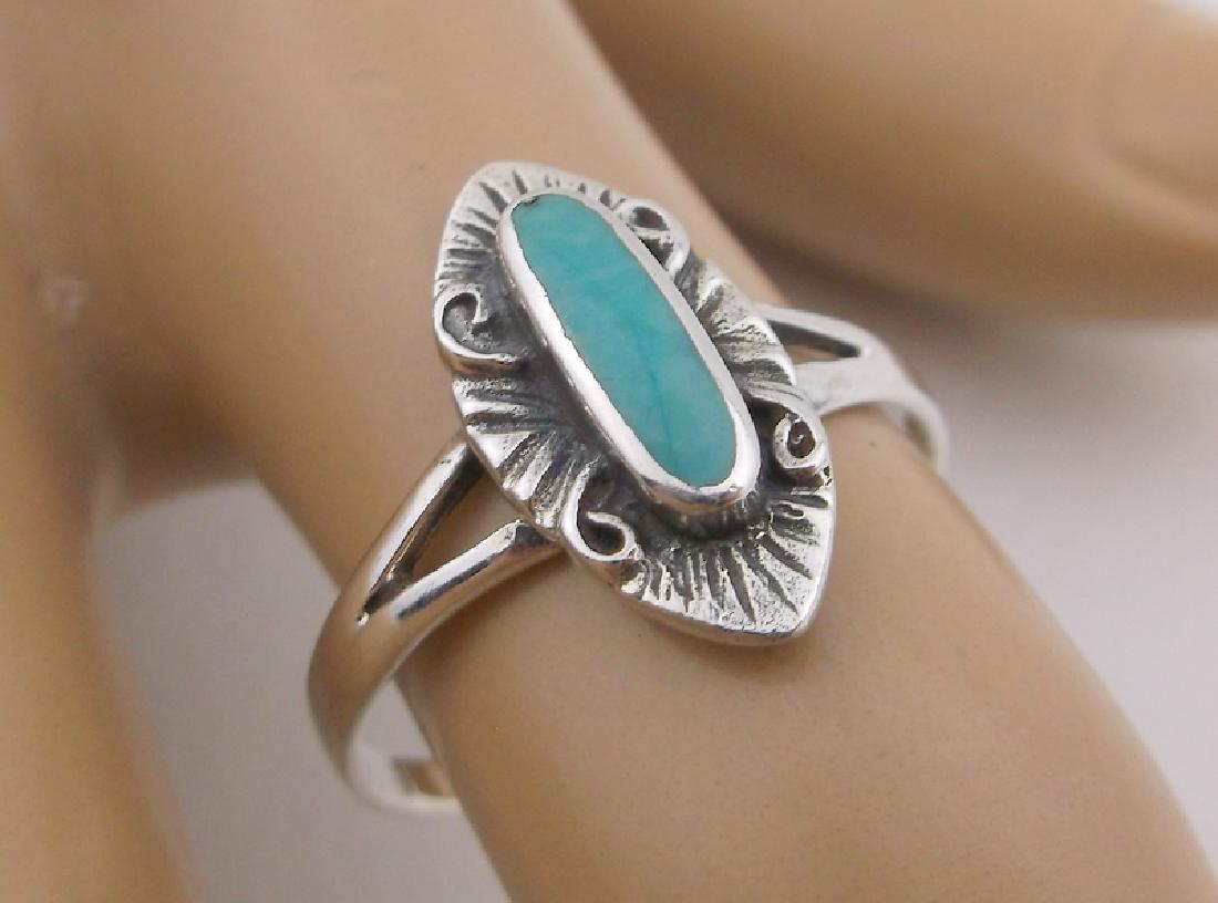 New Sterling Silver Turquoise Ring 8 (1 of 2)