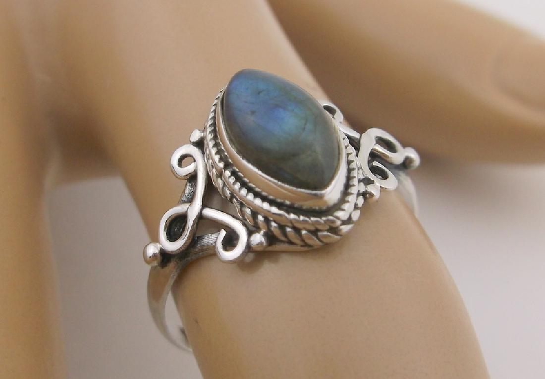 New Sterling Silver Genuine Labradorite Ring 7 (1 of 1)