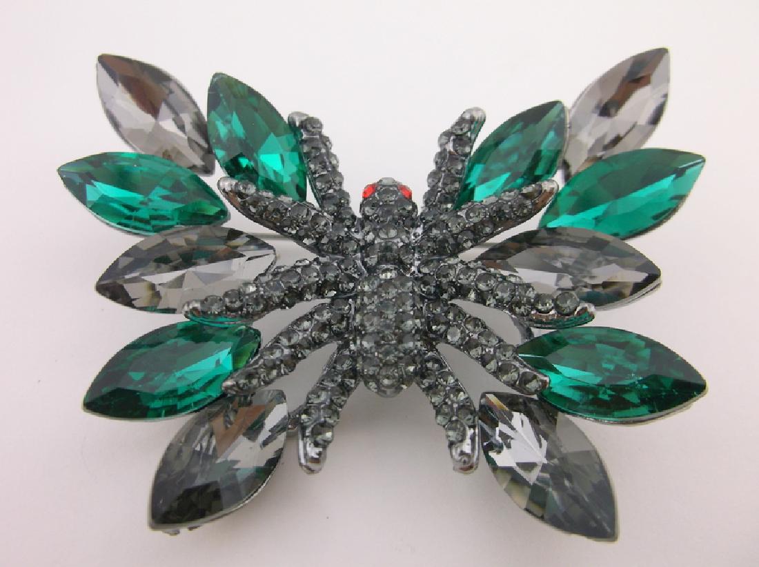 Stunning Rhinestone Butterfly Brooch Large (1 of 1)