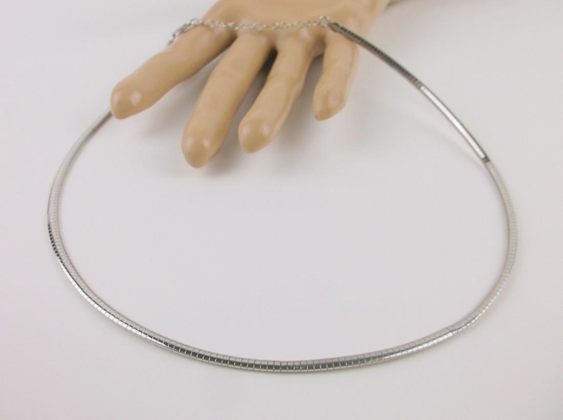 Stunning Heavy Sterling Omega Chain Necklace 18": Guaranteed Solid 925 Sterling Silver, in Excellent Condition