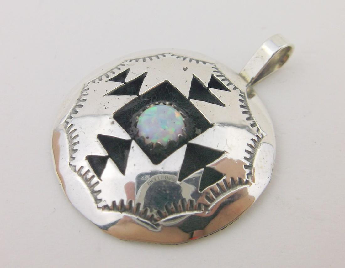 Felix Perry Navajo Sterling Silver Opal Pendant (1 of 2)