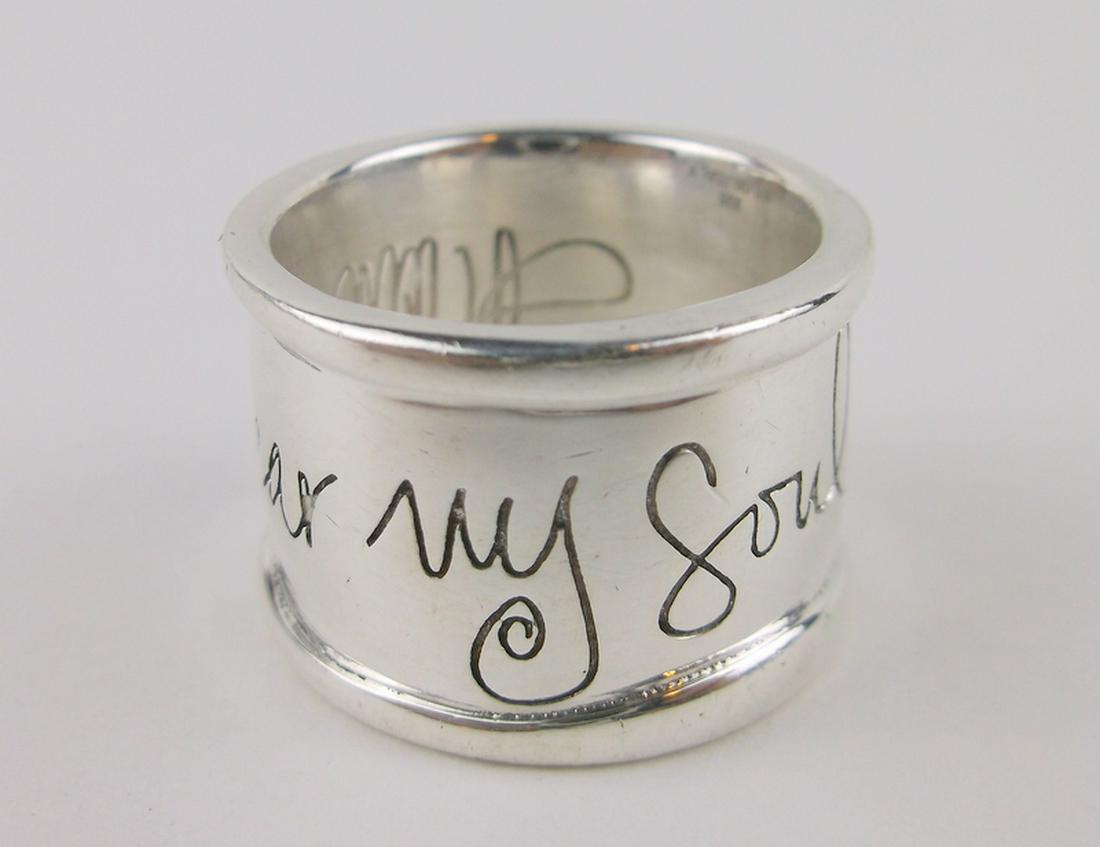 Stunning Huge Sterling Hear My Soul Speak Ring 7.5 (1 of 5)