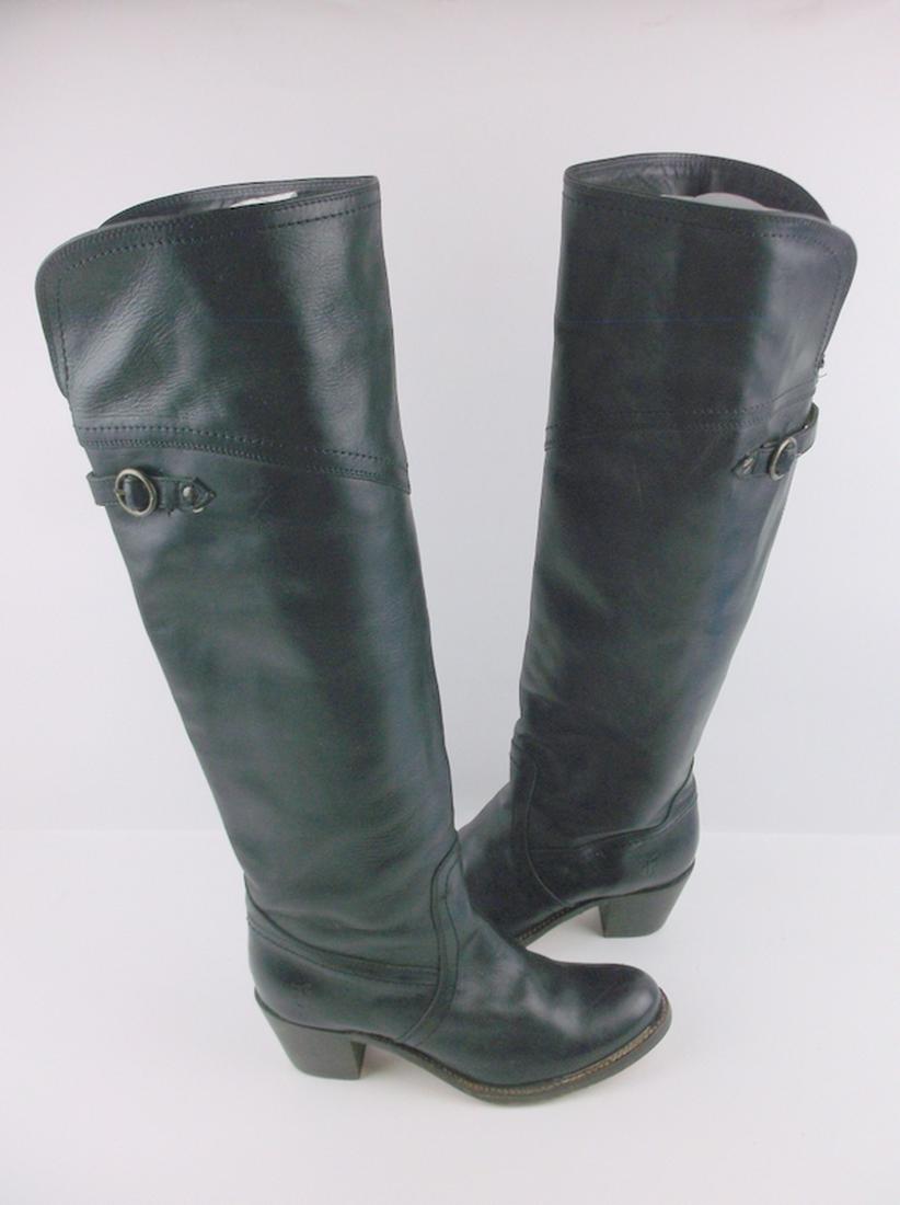 Stunning 21" Authentic Frye Leather Boots W 7 (1 of 7)