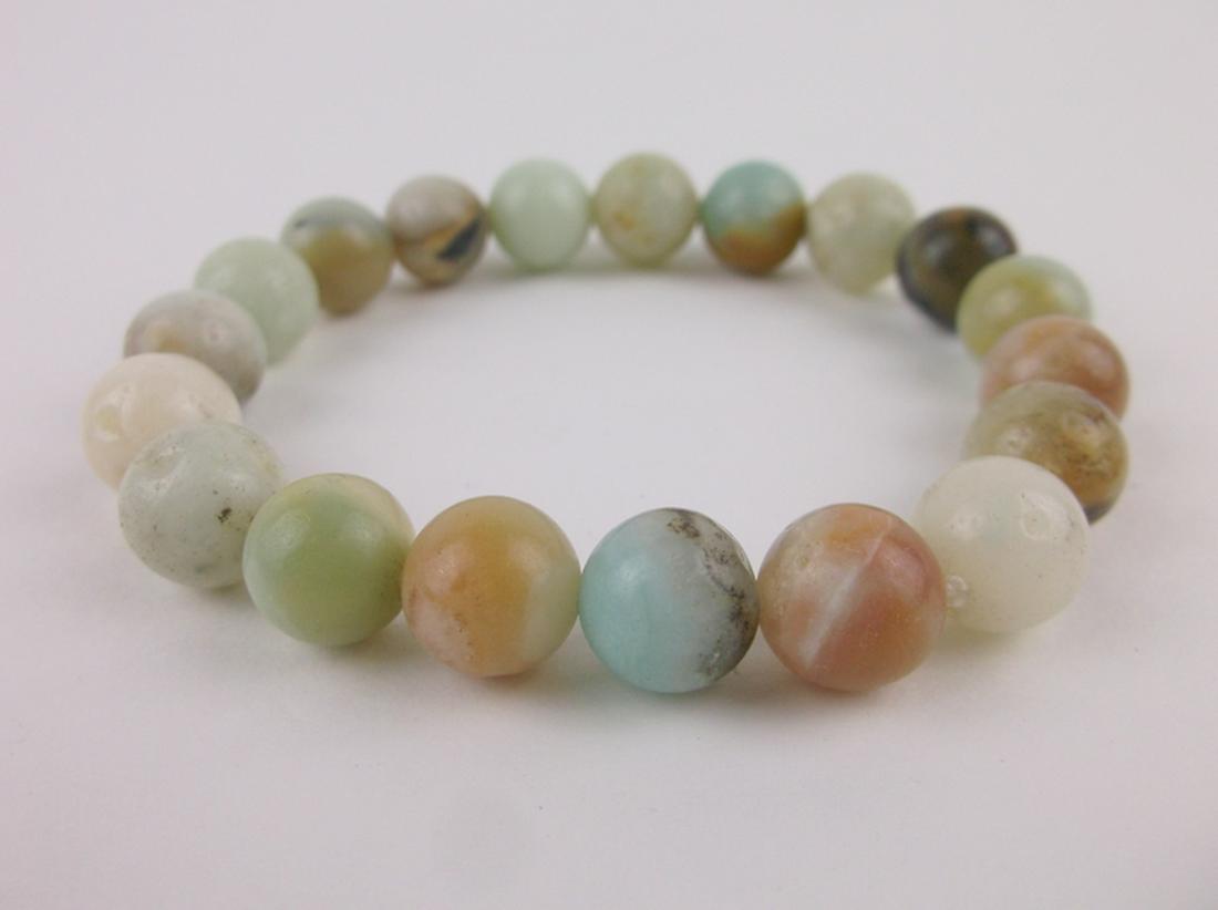 New Healing Genuine Amazonite Bracelet Large Gloss (1 of 2)