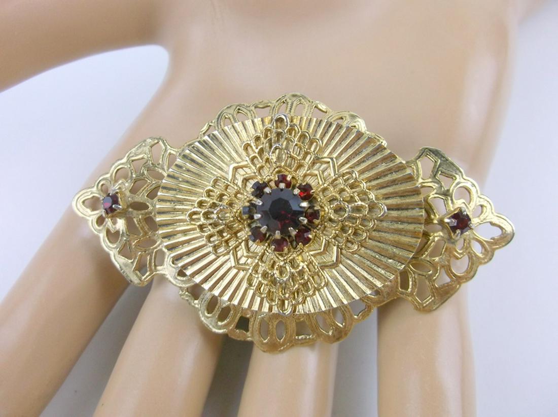 Gorgeous Antique Rhinestone Brooch Large (1 of 2)
