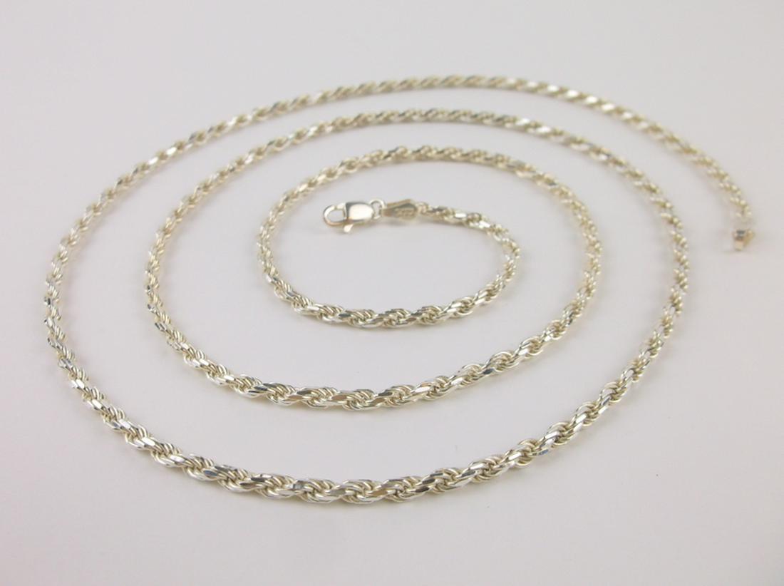 New Heavy Sterling Silver Rope Chain Necklace 30" (1 of 1)