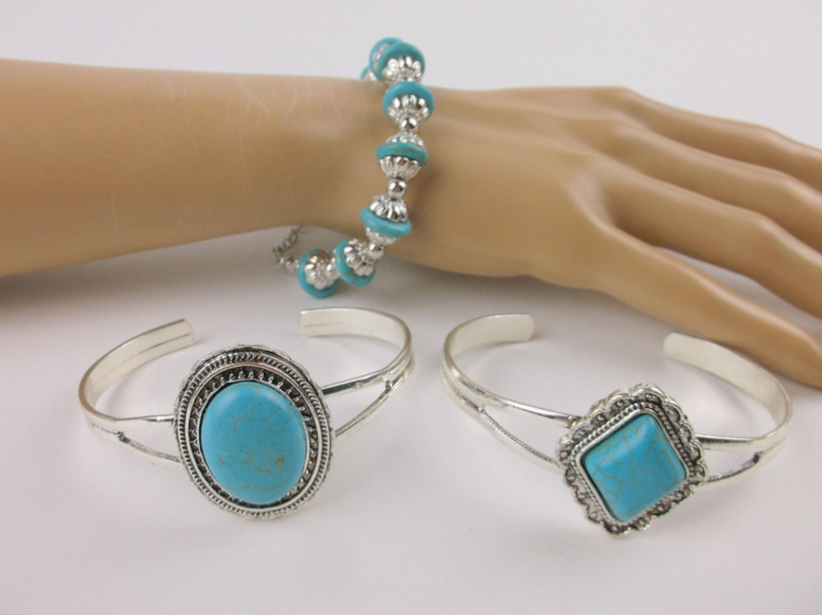 New Southwestern Style Bracelet Lot Cuff More (1 of 2)