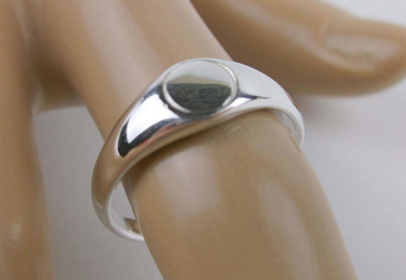 New Sterling Silver Engravable Ring 8.5 (1 of 2)
