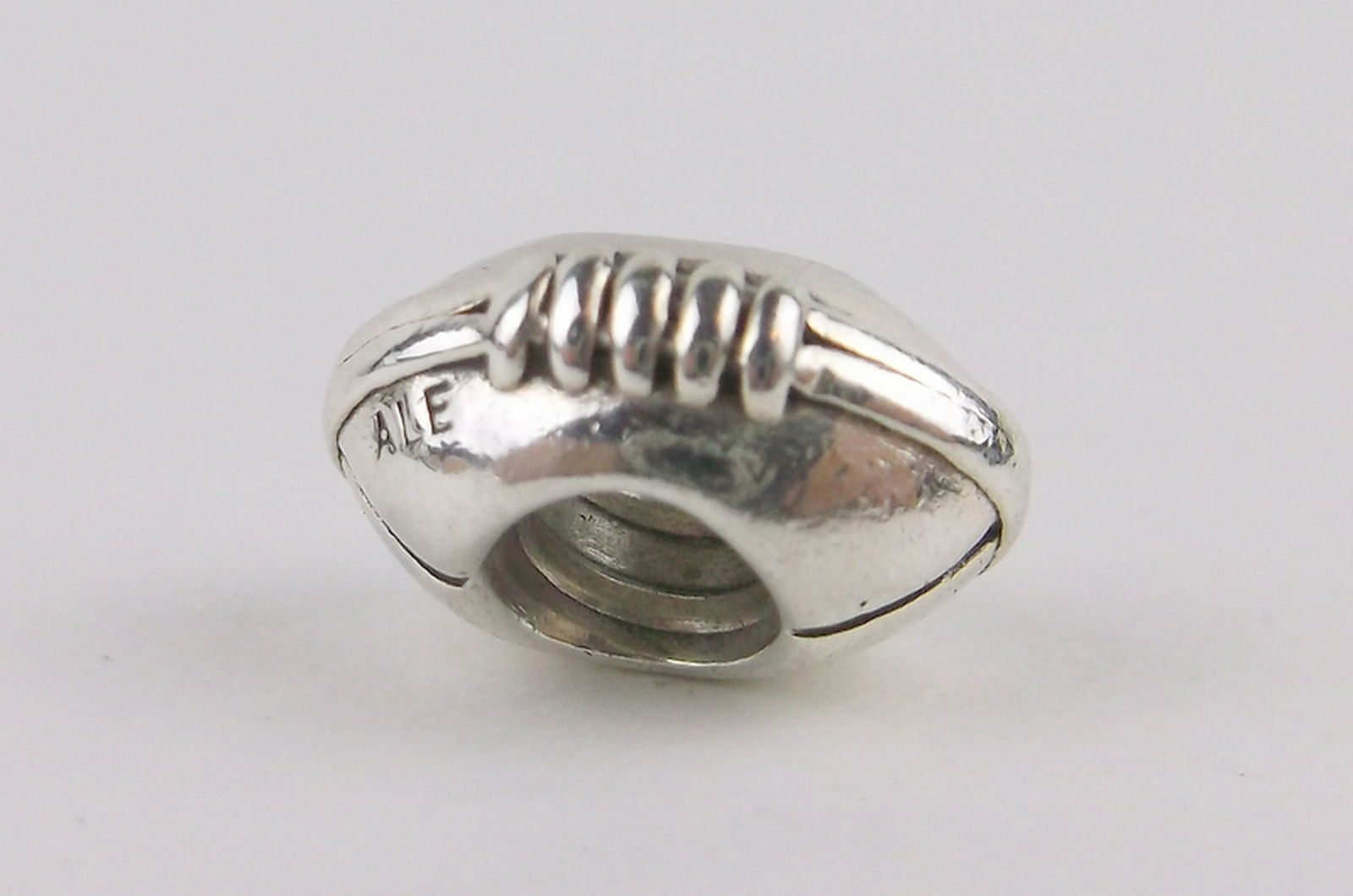 Authentic Pandora Sterling Football Charm Bead (1 of 1)