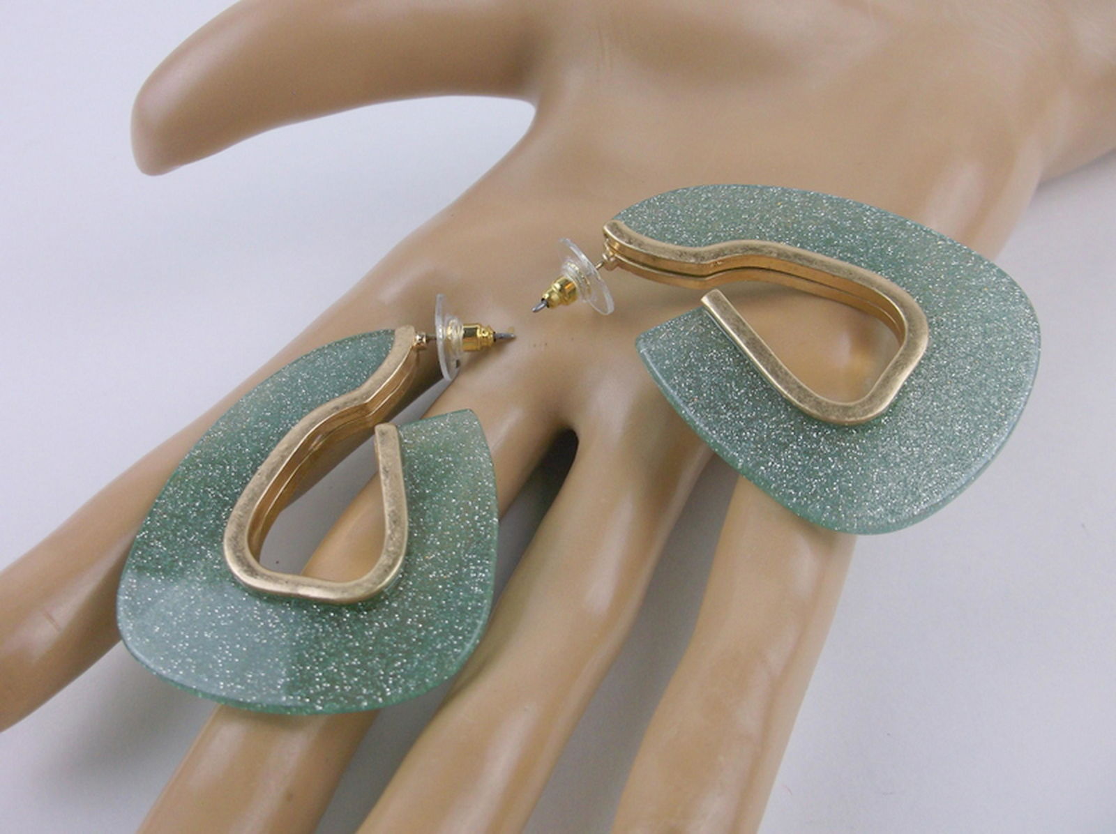 New Large Lucite Stud Earrings (1 of 1)