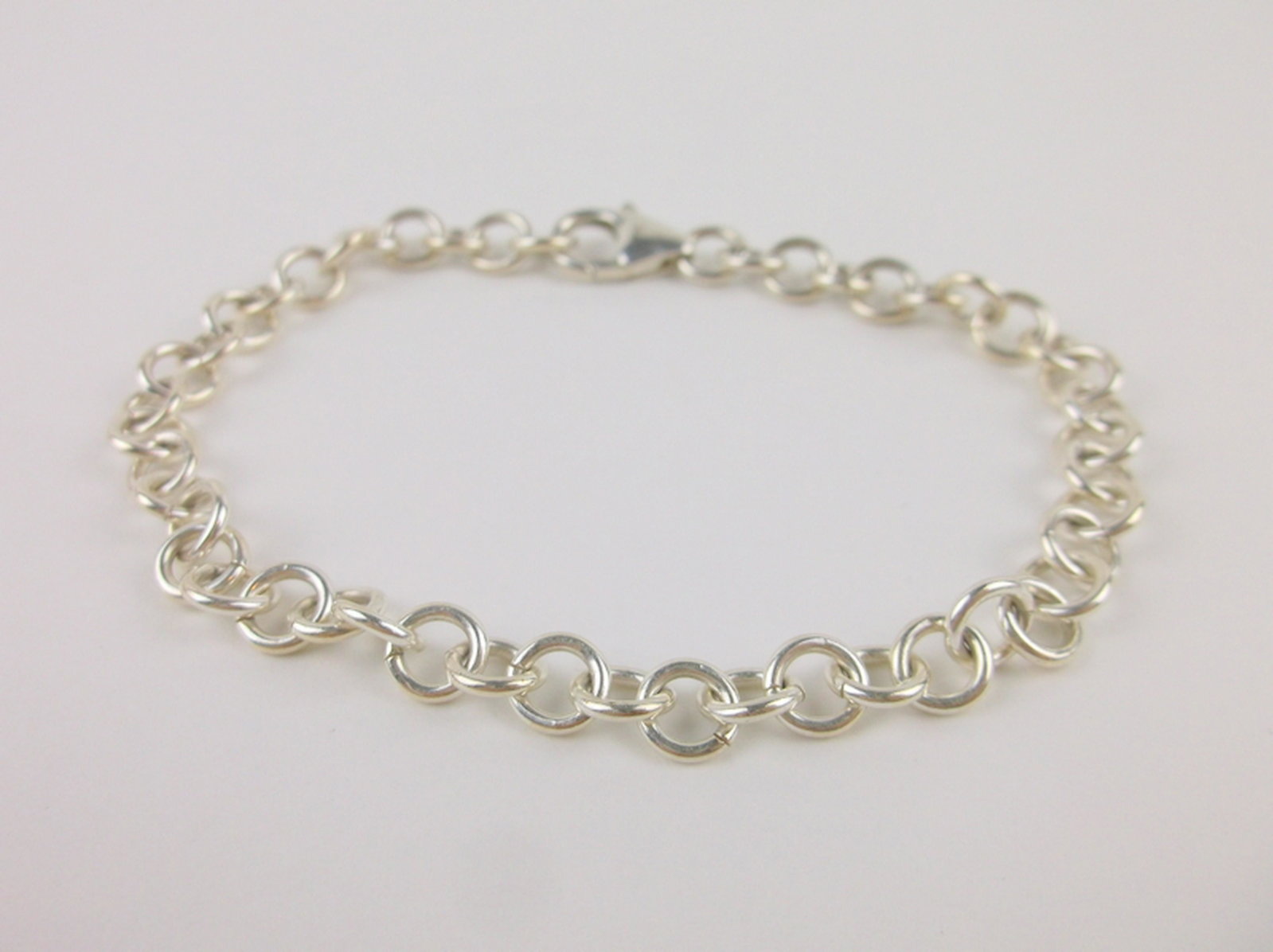 Stunning Sterling Silver Chain Bracelet 7.5": Guaranteed Solid 925 Sterling Silver, in Excellent Condition