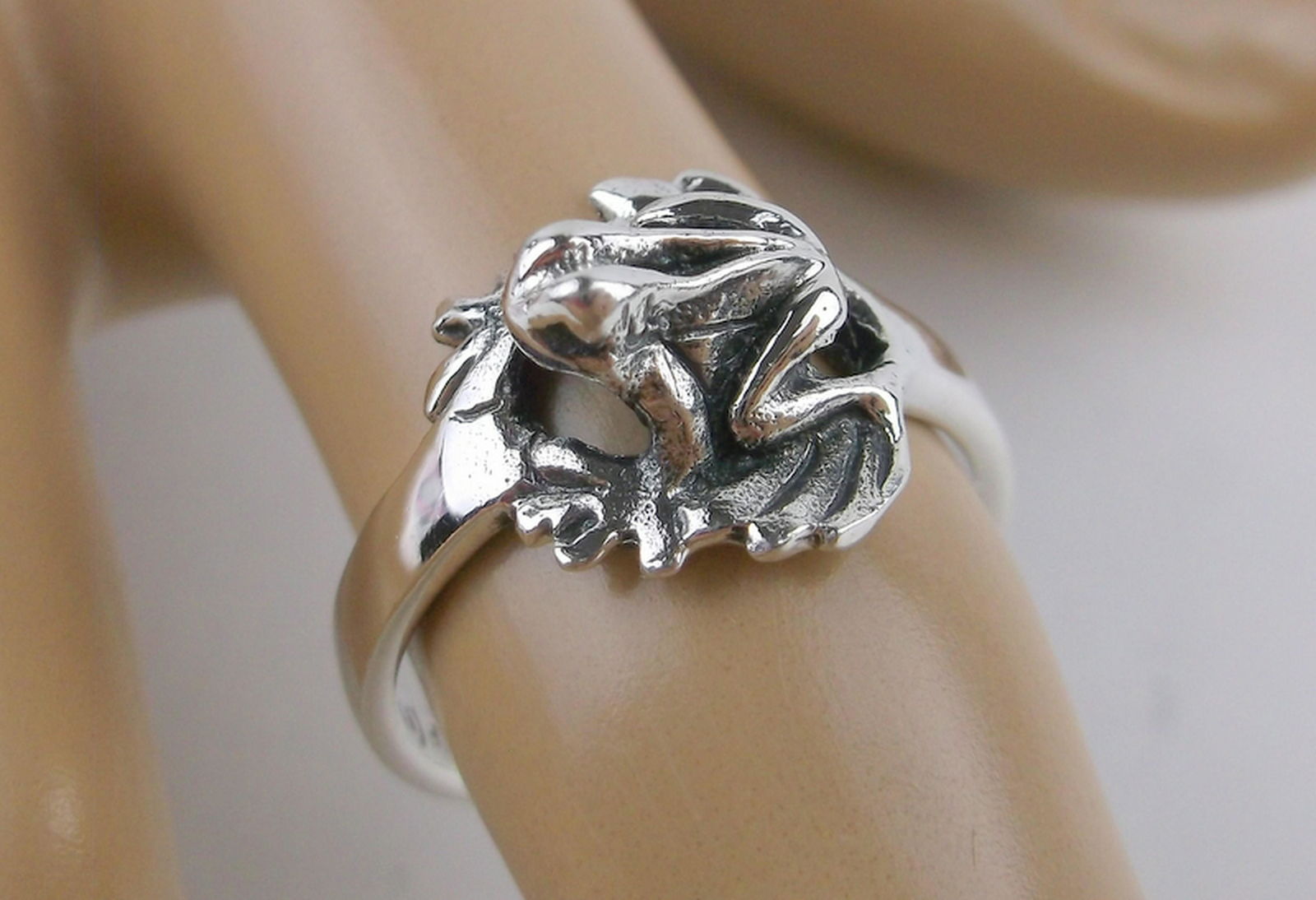 New Sterling Silver Tree Frog Ring 6.5 (1 of 2)