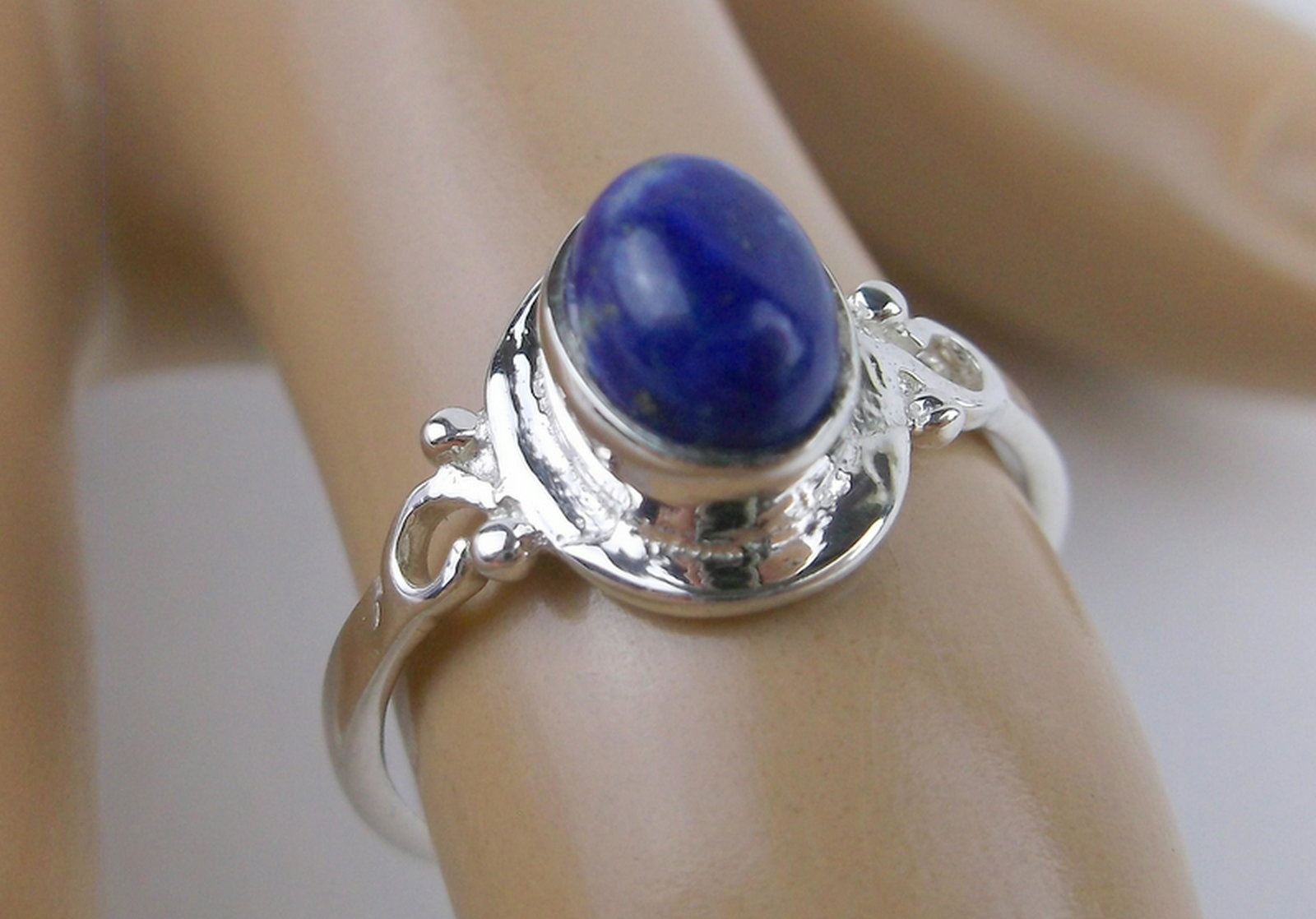 New Sterling Silver Lapis Ring 6 (1 of 1)