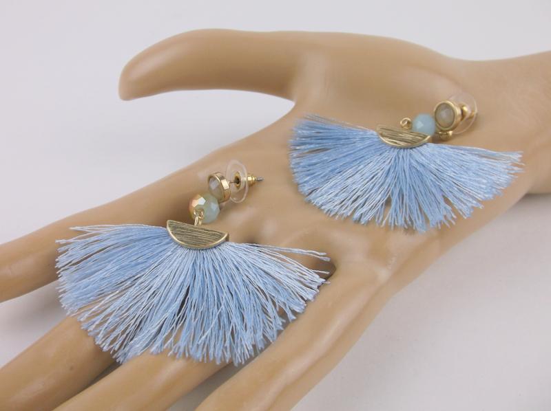 New Fringe Stud Dangly Earrings (1 of 1)