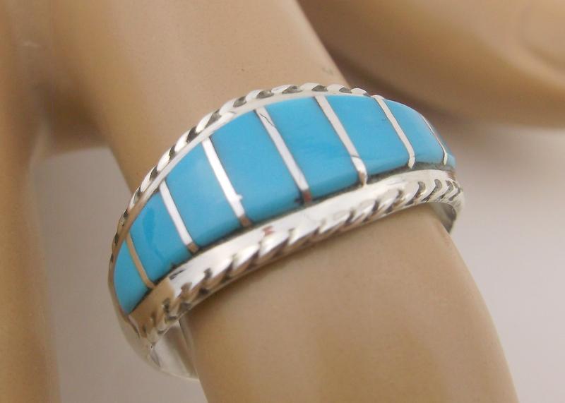 Deede Penteah Zuni Sterling Silver Turquoise Ring 9 (1 of 2)