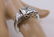 Stunning Sterling Silver Engagement Ring 6.75