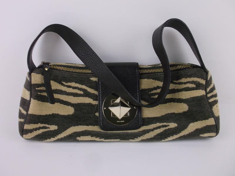 Stunning Kate Spade Leather Canvas Handbag Authentic (1 of 6)