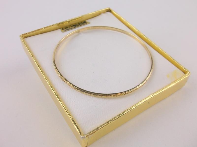 Antique New Old Stock 12kt GF Bangle Bracelet (1 of 2)