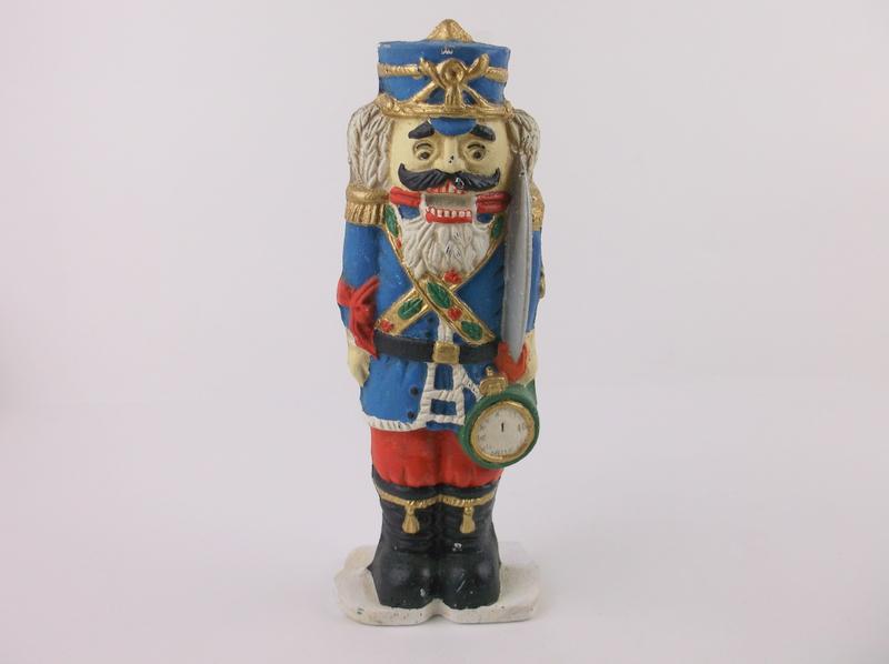 Large Cast Iron Christmas Nutcracker Doorstop Heavy: excellent condition