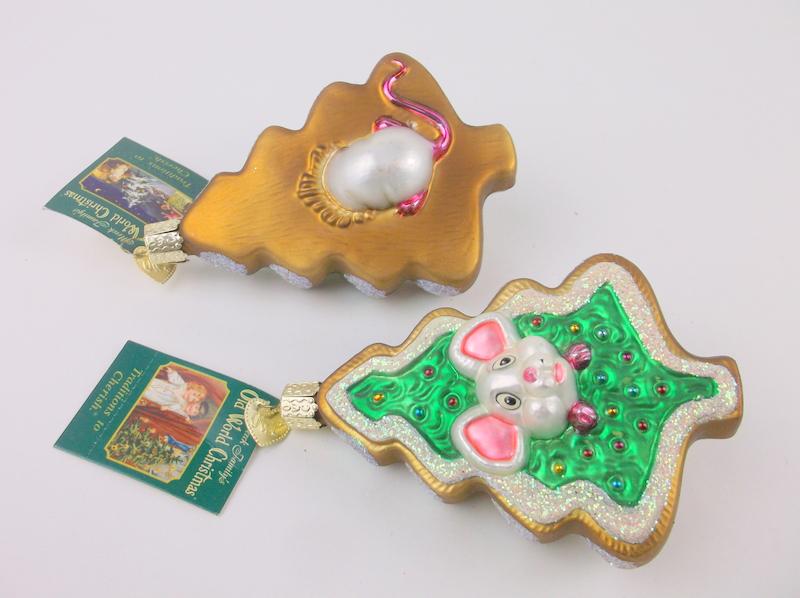 2 Vint Old World Christmas Hand Blown Glass Ornaments: Old World Christmas originals, Vintage, In excellent condition with tags, perfect.