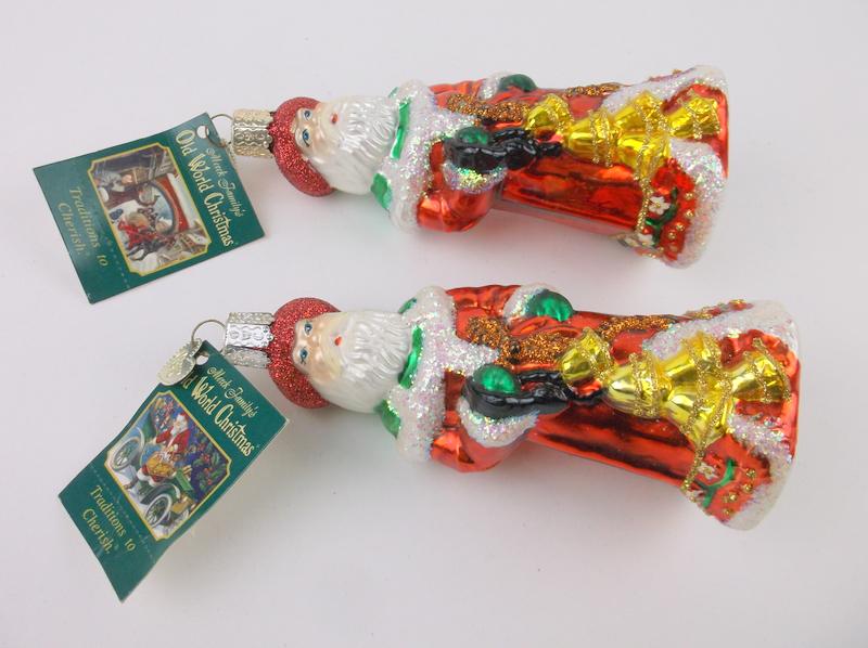 2 Vint Old World Christmas Hand Blown Glass Ornaments: Old World Christmas originals, Vintage, In excellent condition with tags, perfect.
