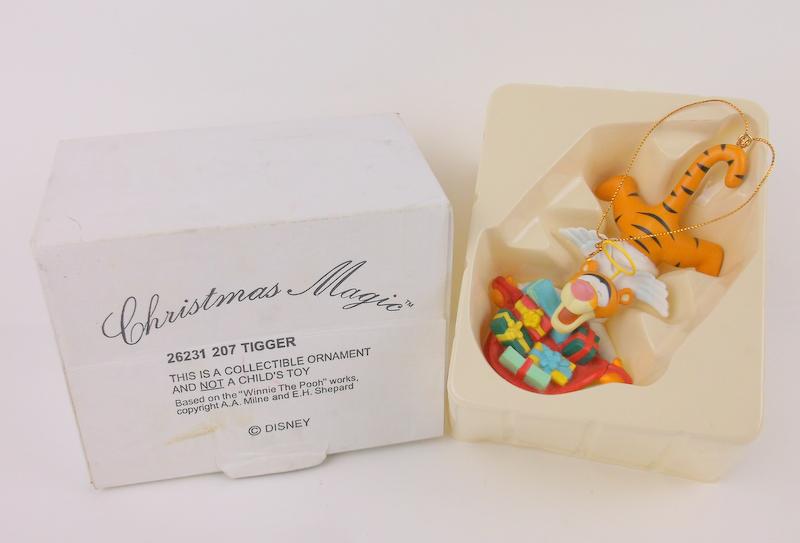 Disney Christmas Magic Tigger Ornament In Box Scarce: Disney original (Not a store Cheapie) by Grolier, limited Edition in original box and in excellent condition.
