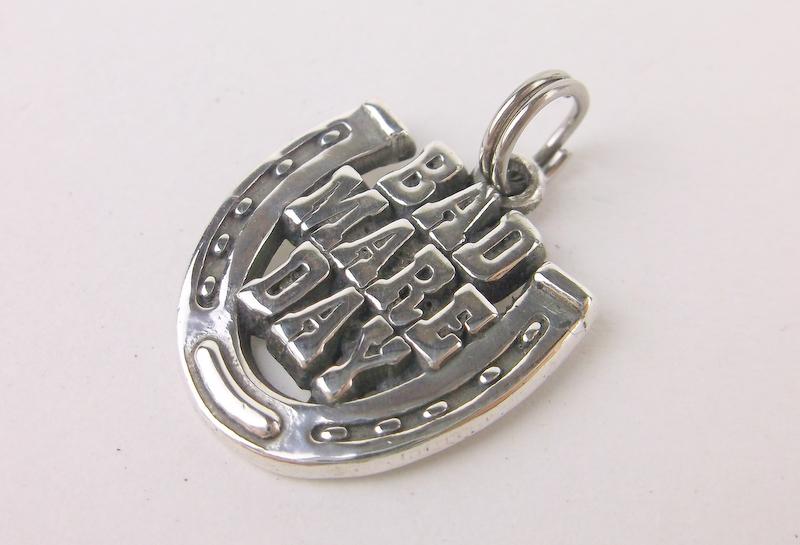 Stunning Sterling Silver Bad Mare Day Horse Pendant: Guaranteed Solid 925 Sterling Silver, in Excellent Condition