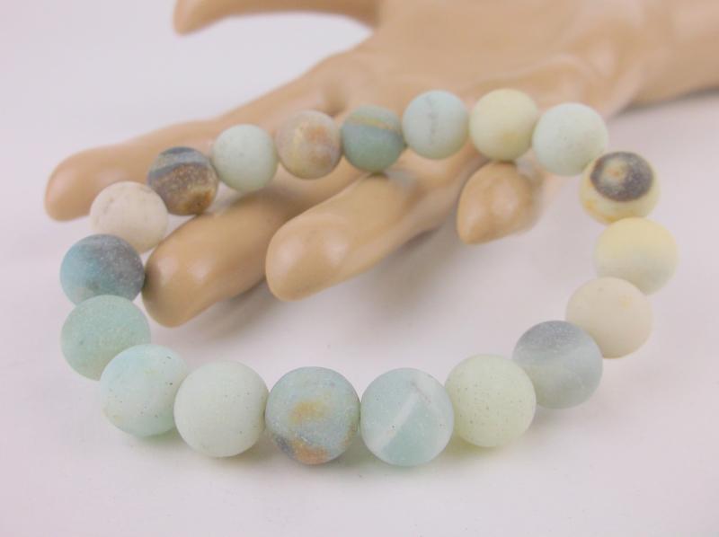 New Healing Matte Amazonite Bracelet Large: new condition