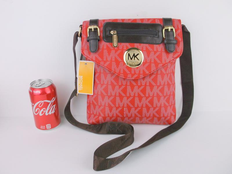 New Michael Kors Leather Crossbody Handbag Purse (1 of 5)