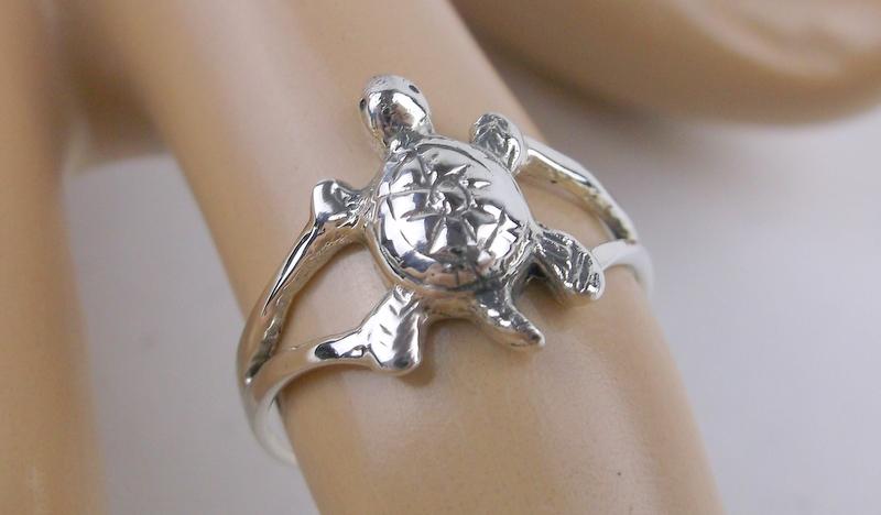 New Sterling Silver Turtle Ring 6 (1 of 1)