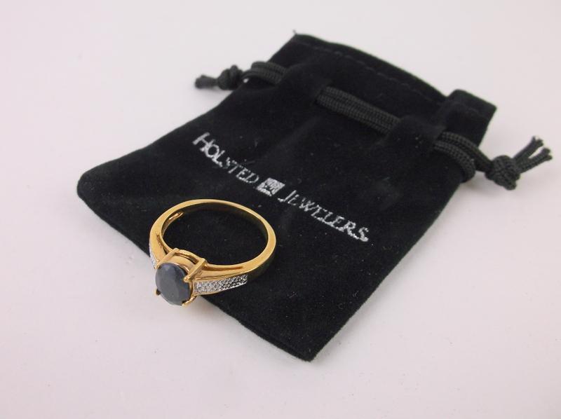 New Genuine Sapphire Ring Size 8 (1 of 2)