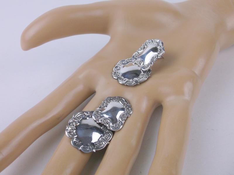 Stunning Sterling Silver Drop Stud Earrings (1 of 1)