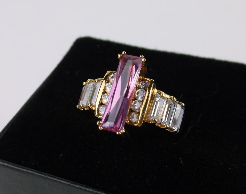 New Boxed Gold Over Sterling Silver Ruby Ring 8 (1 of 4)