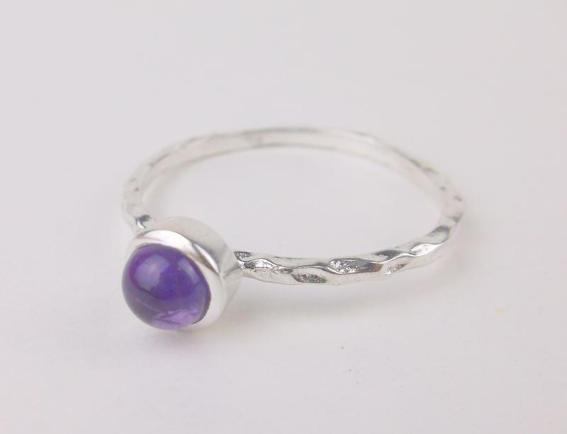 New Sterling Silver Amethyst Ring Size 8.5 (1 of 1)