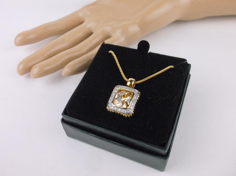 New Boxed Gold Over Sterling 8ct Tourmaline Necklace (1 of 3)