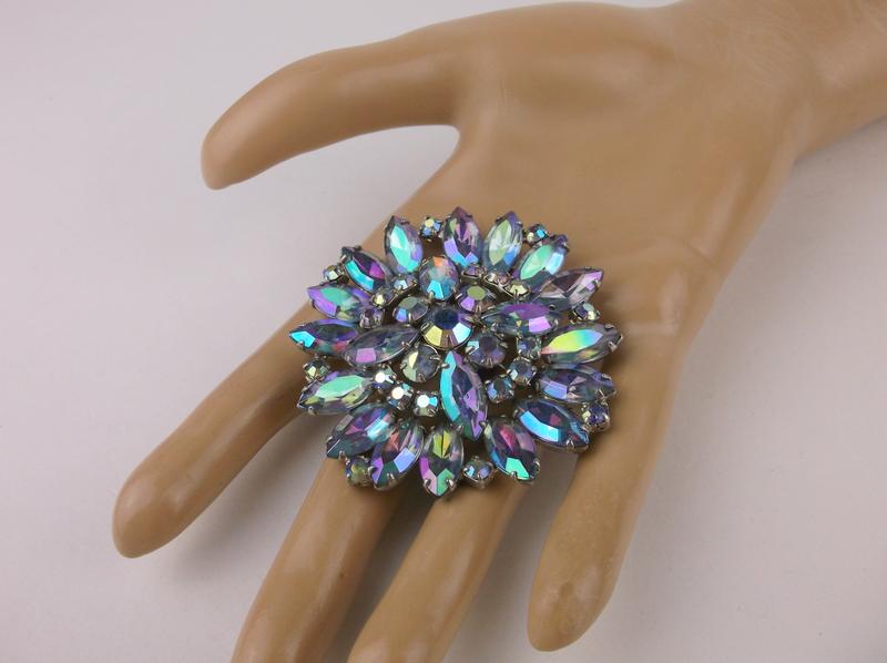 Stunning Antique Large Rhinestone Brooch (1 of 2)