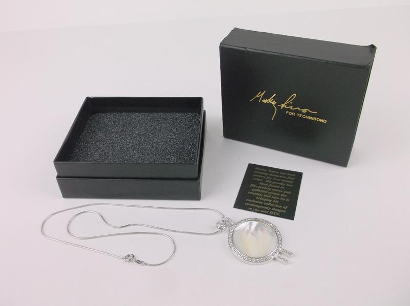 New Boxed Marley Simon Sterling Silver MOP Necklace 18" (1 of 4)