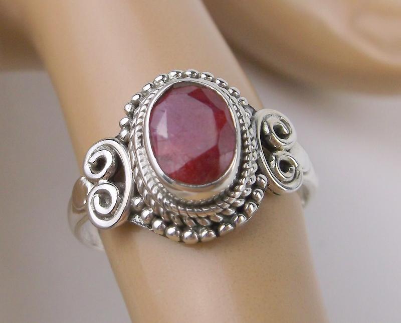 New Sterling Silver 1.5ct Ruby Ring Size 7 (1 of 1)