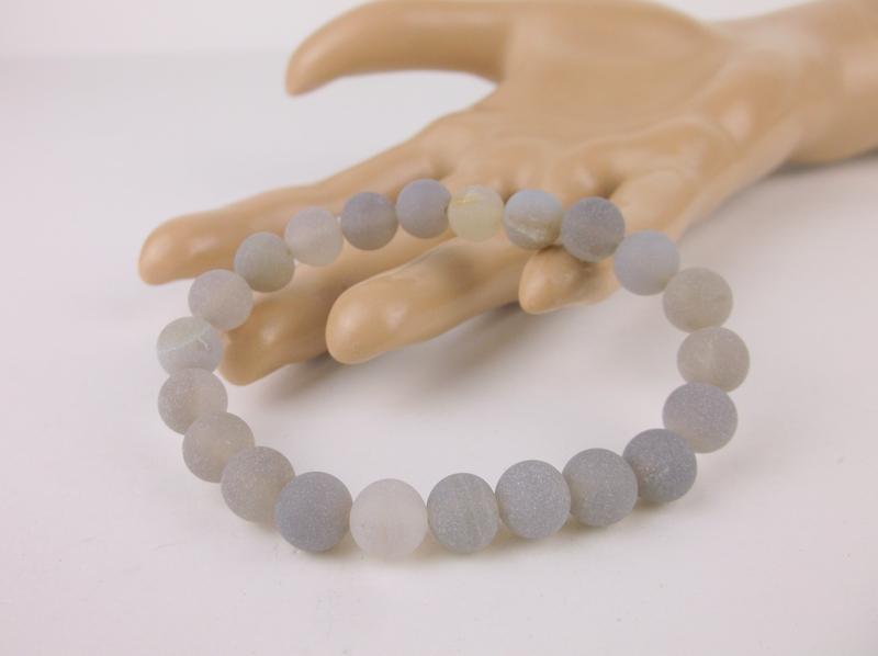 New Healing Genuine Gray Calcite Bracelet (1 of 1)