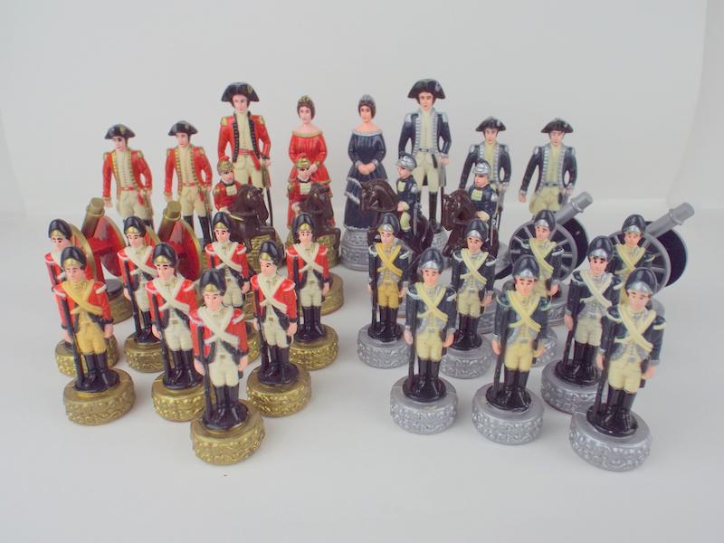Wonderful Vintage Revolutionary Chess Set Soldiers: excellent condition